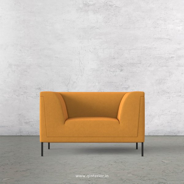 LUXURA 1 Seater Sofa in Velvet Fabric - SFA017 VL18
