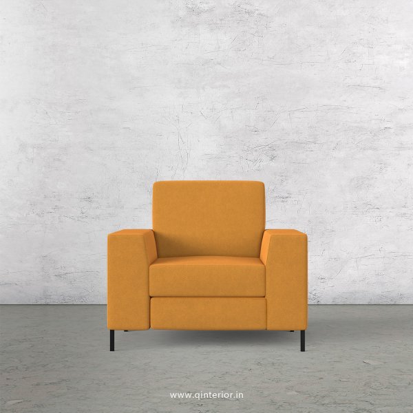 Viva 1 Seater Sofa in Velvet Fabric - SFA015 VL18