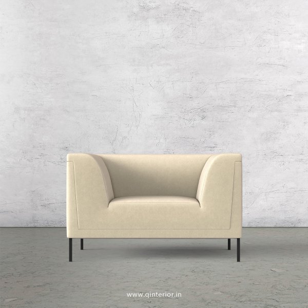 LUXURA 1 Seater Sofa in Velvet Fabric - SFA017 VL01