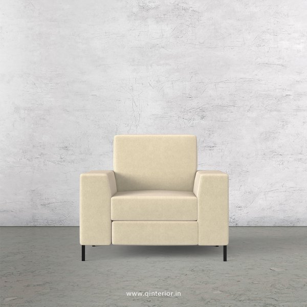 Viva 1 Seater Sofa in Velvet Fabric - SFA015 VL01