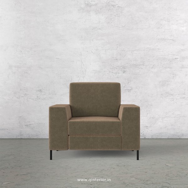 Viva 1 Seater Sofa in Velvet Fabric - SFA015 VL03