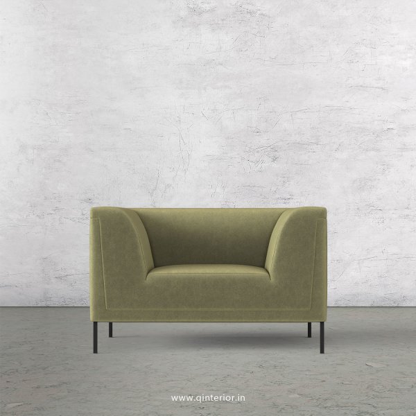 LUXURA 1 Seater Sofa in Velvet Fabric - SFA017 VL04