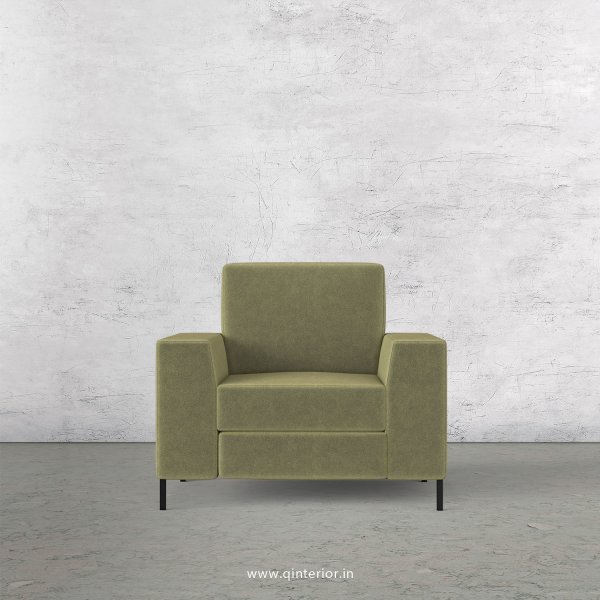 Viva 1 Seater Sofa in Velvet Fabric - SFA015 VL04