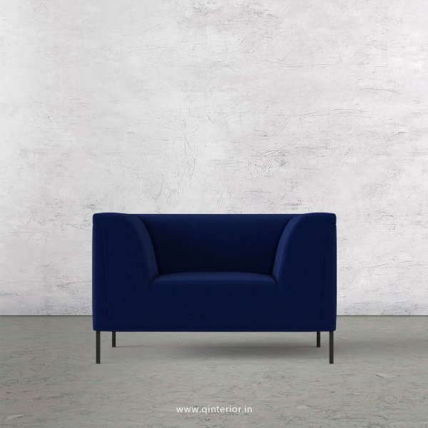 LUXURA 1 Seater Sofa in Velvet Fabric - SFA017 VL05