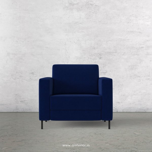 NIRVANA 1 Seater Sofa in Velvet Fabric - SFA016 VL05