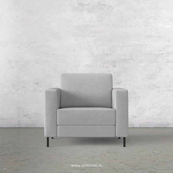 NIRVANA 1 Seater Sofa in Velvet Fabric - SFA016 VL06
