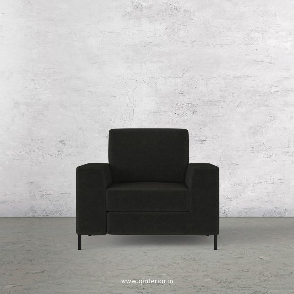Viva 1 Seater Sofa in Velvet Fabric - SFA015 VL07