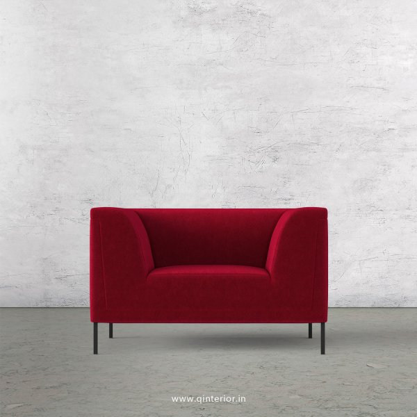 LUXURA 1 Seater Sofa in Velvet Fabric - SFA017 VL08