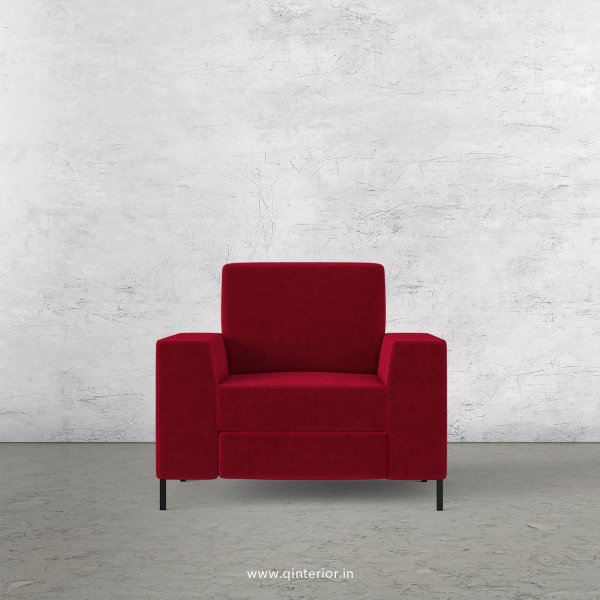 Viva 1 Seater Sofa in Velvet Fabric - SFA015 VL08