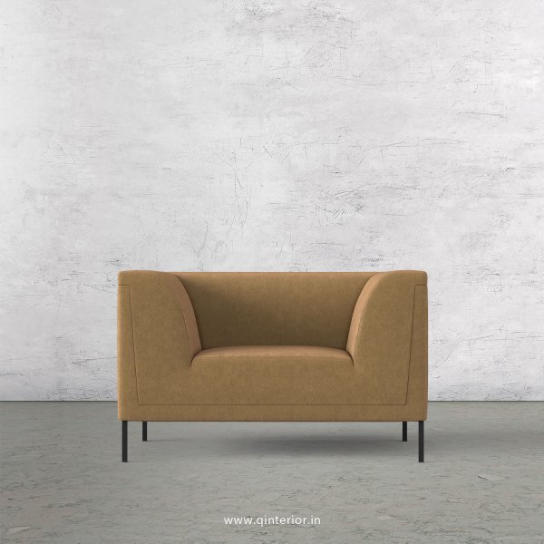 LUXURA 1 Seater Sofa in Velvet Fabric - SFA017 VL09