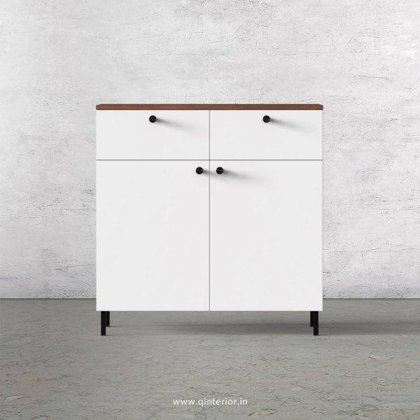 Lambent Cabinet Box in Teak and White Finish – QSB046 C6