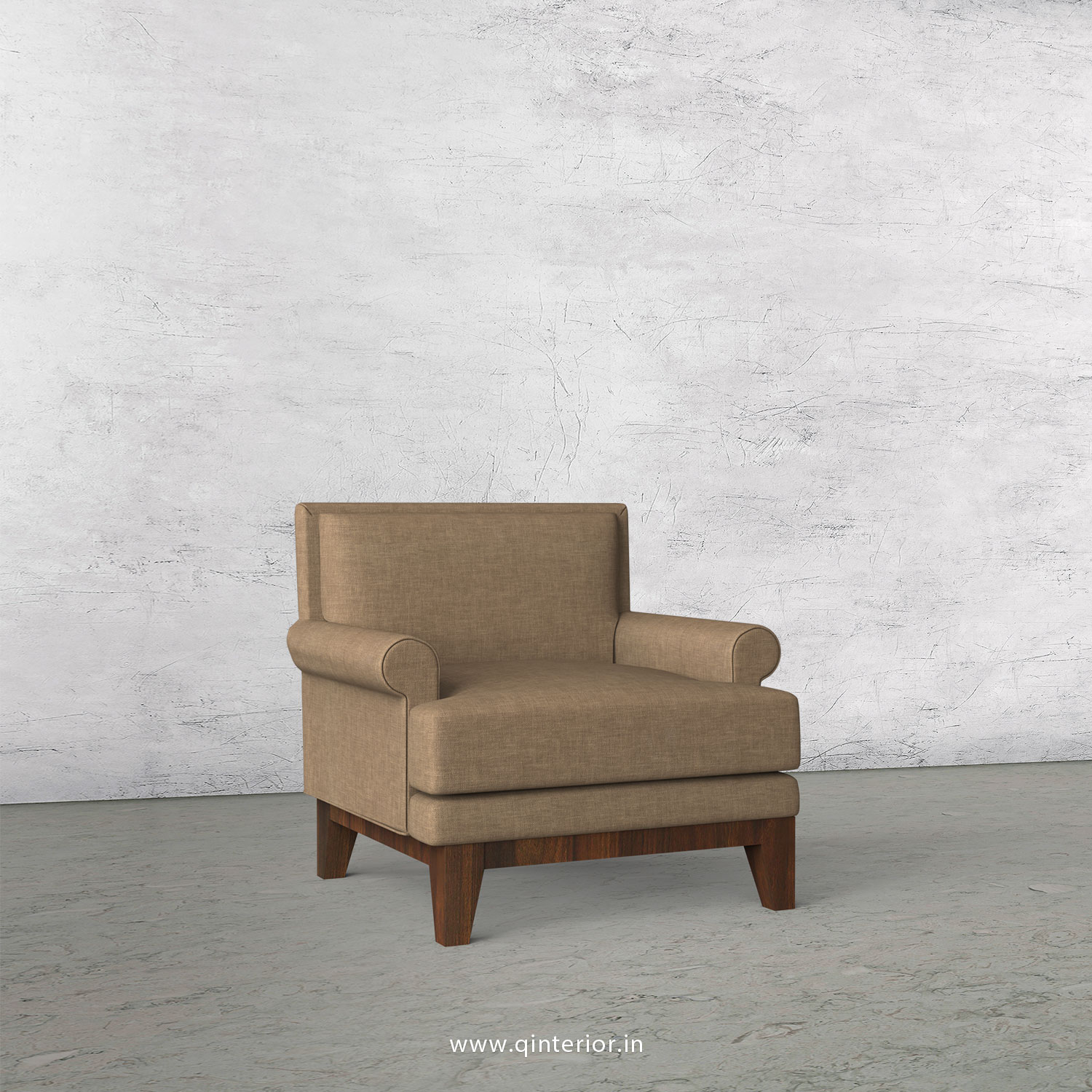 Aviana 1 Seater Sofa in Cotton Plain - SFA001 CP08