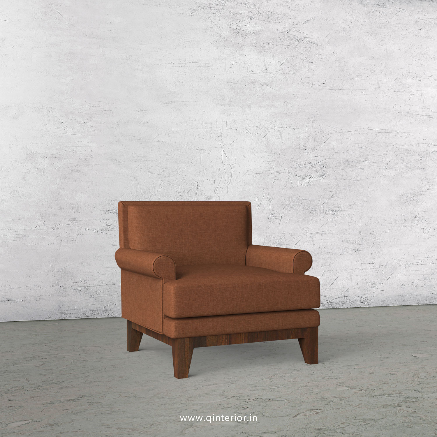 Aviana 1 Seater Sofa in Cotton Plain - SFA001 CP22