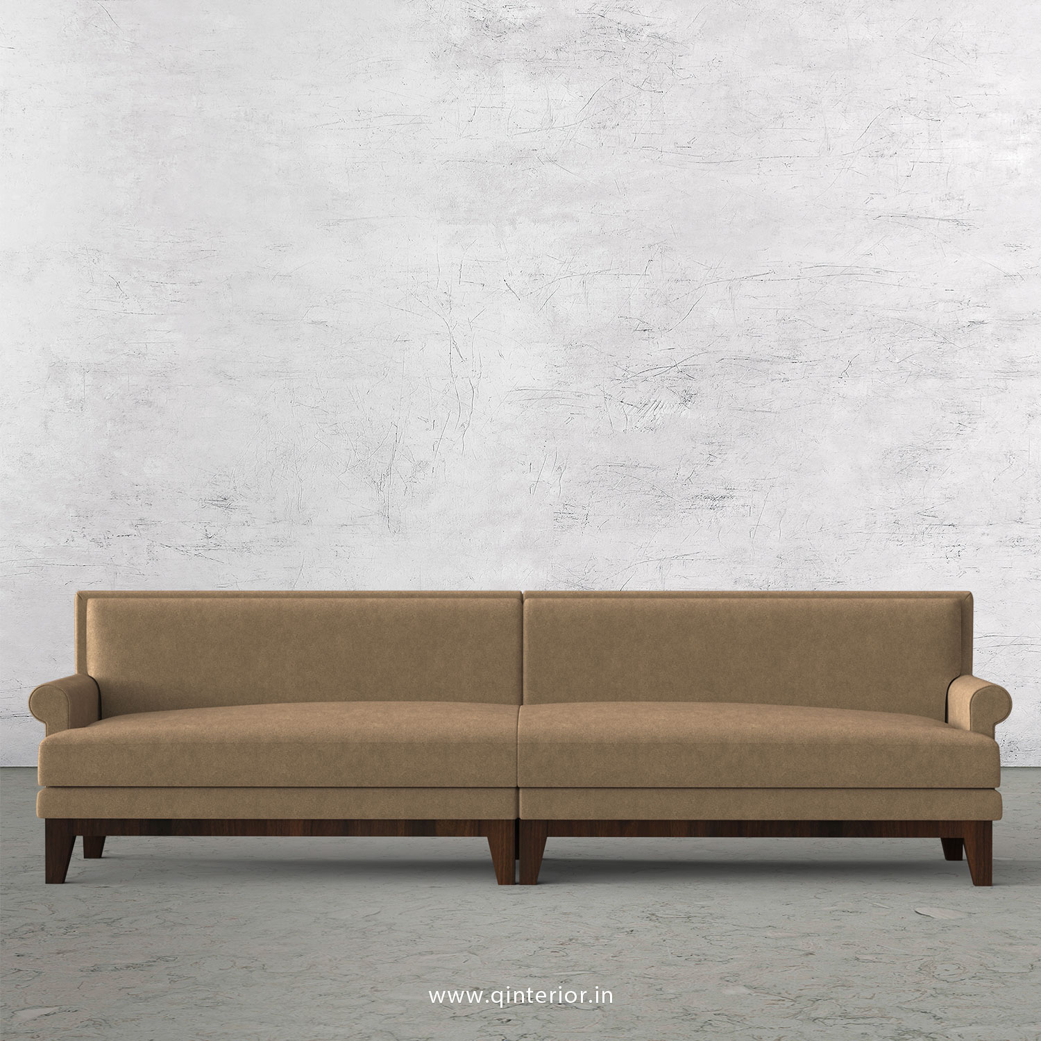 Aviana 4 Seater Sofa in Velvet Fabric - SFA001 VL03