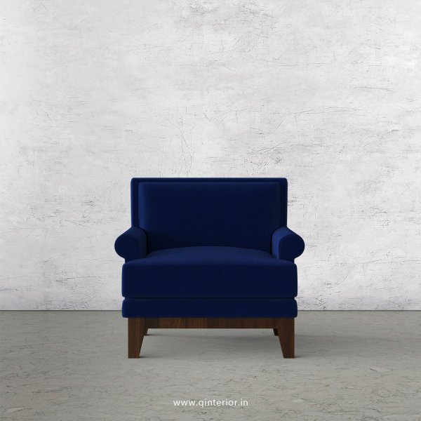 Aviana 1 Seater Sofa in Velvet Fabric - SFA001 VL05
