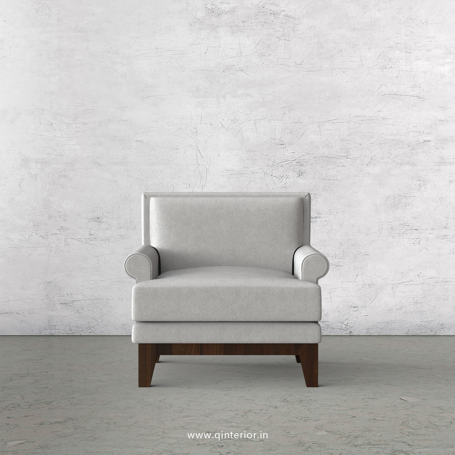 Aviana 1 Seater Sofa in Velvet Fabric - SFA001 VL06