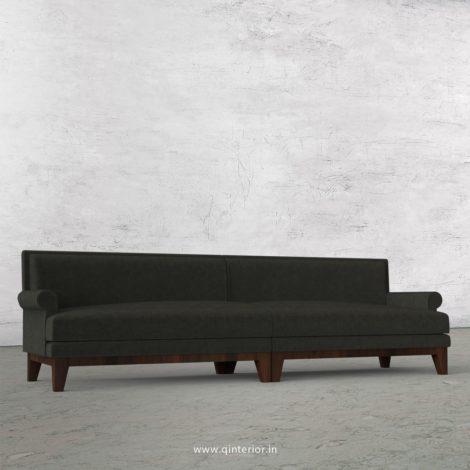 Aviana 4 Seater Sofa in Velvet Fabric - SFA001 VL07