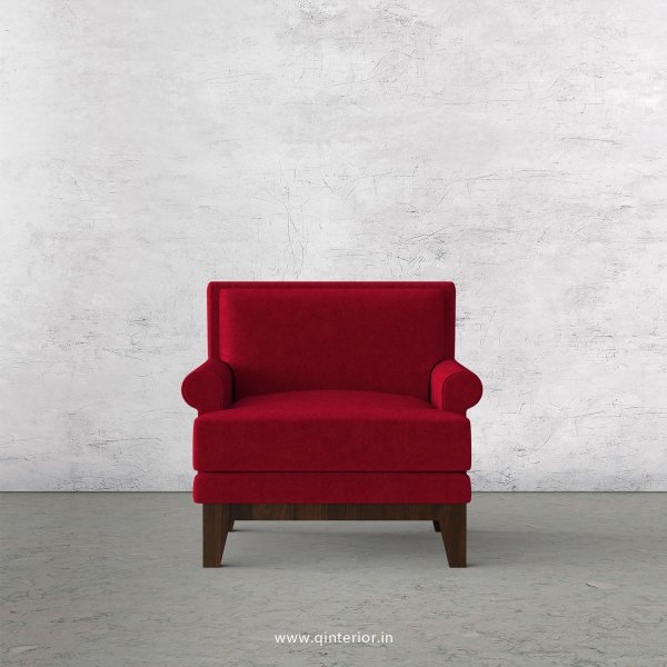 Aviana 1 Seater Sofa in Velvet Fabric - SFA001 VL08