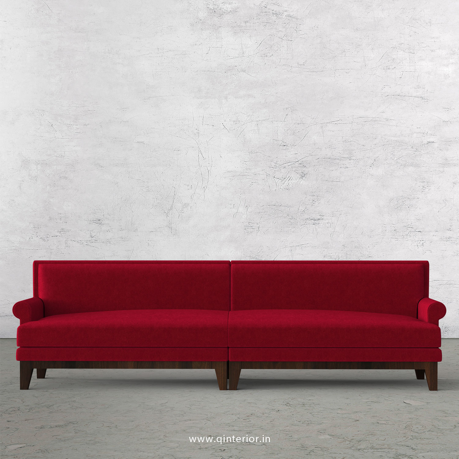 Aviana 4 Seater Sofa in Velvet Fabric - SFA001 VL08