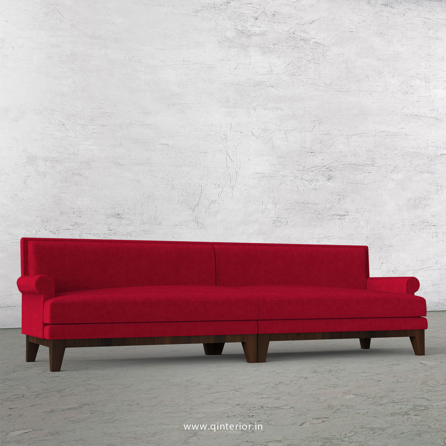 Aviana 4 Seater Sofa in Velvet Fabric - SFA001 VL08