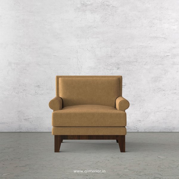 Aviana 1 Seater Sofa in Velvet Fabric - SFA001 VL09