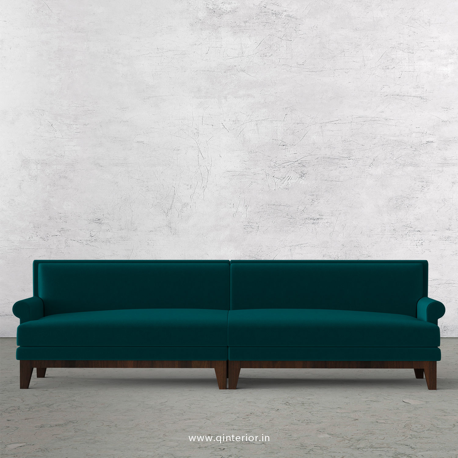 Aviana 4 Seater Sofa in Velvet Fabric - SFA001 VL13