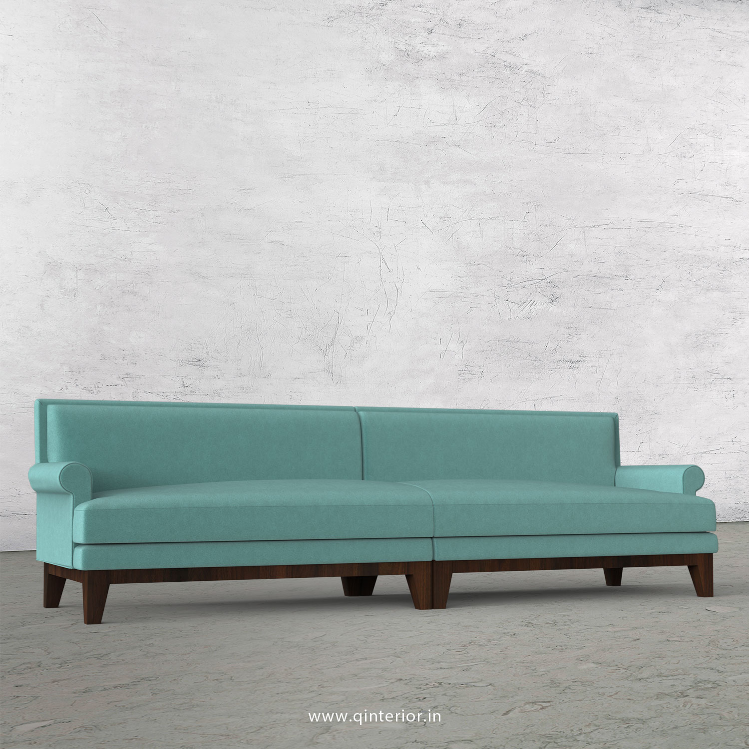 Aviana 4 Seater Sofa in Velvet Fabric - SFA001 VL14