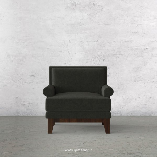 Aviana 1 Seater Sofa in Velvet Fabric - SFA001 VL15