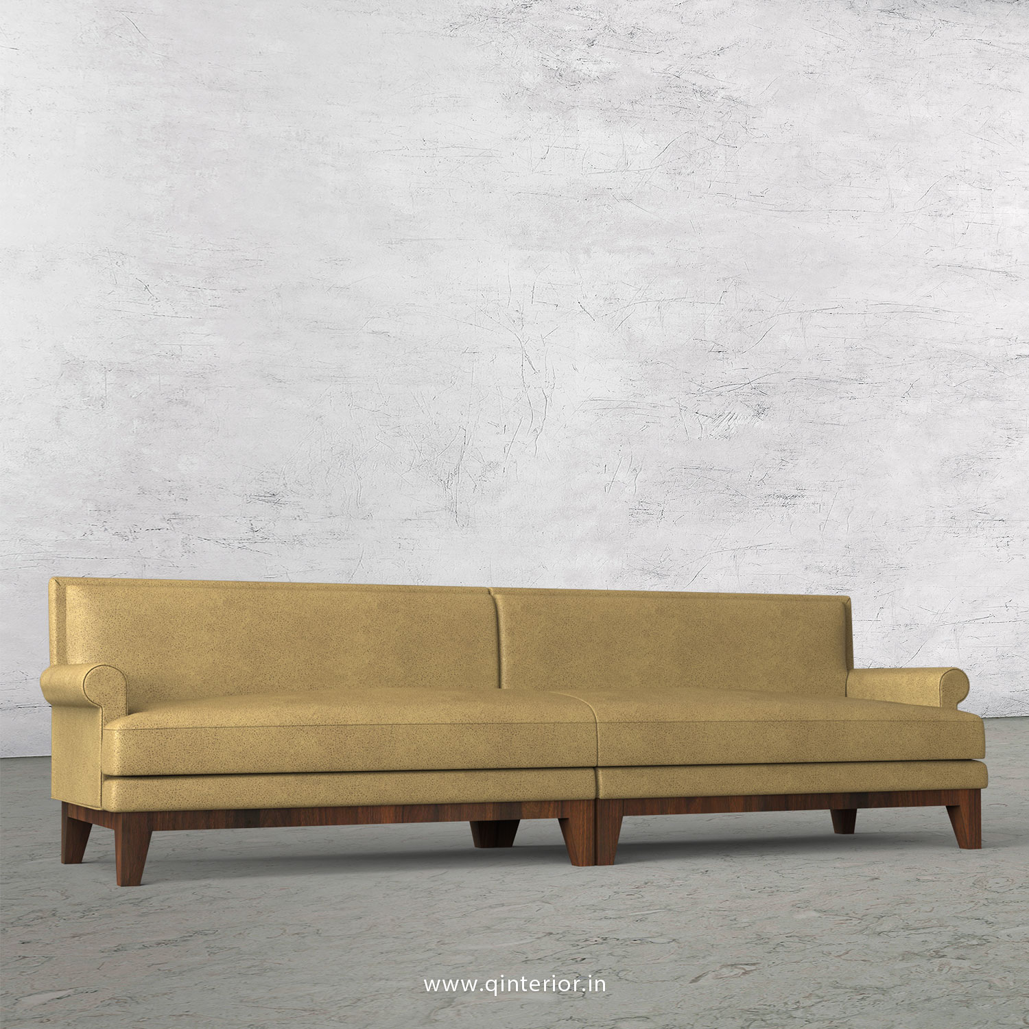 Aviana 4 Seater Sofa in Fab Leather Fabric - SFA001 FL01
