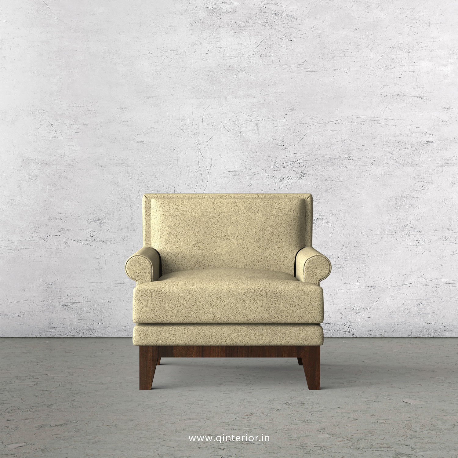Aviana 1 Seater Sofa in Fab Leather Fabric - SFA001 FL10