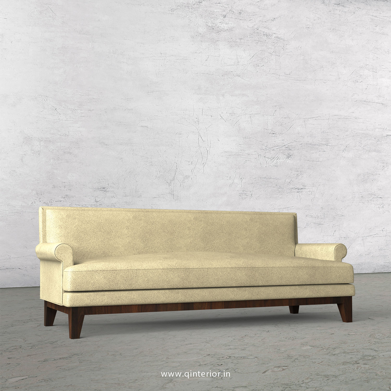 Aviana 3 Seater Sofa in Fab Leather Fabric - SFA001 FL10