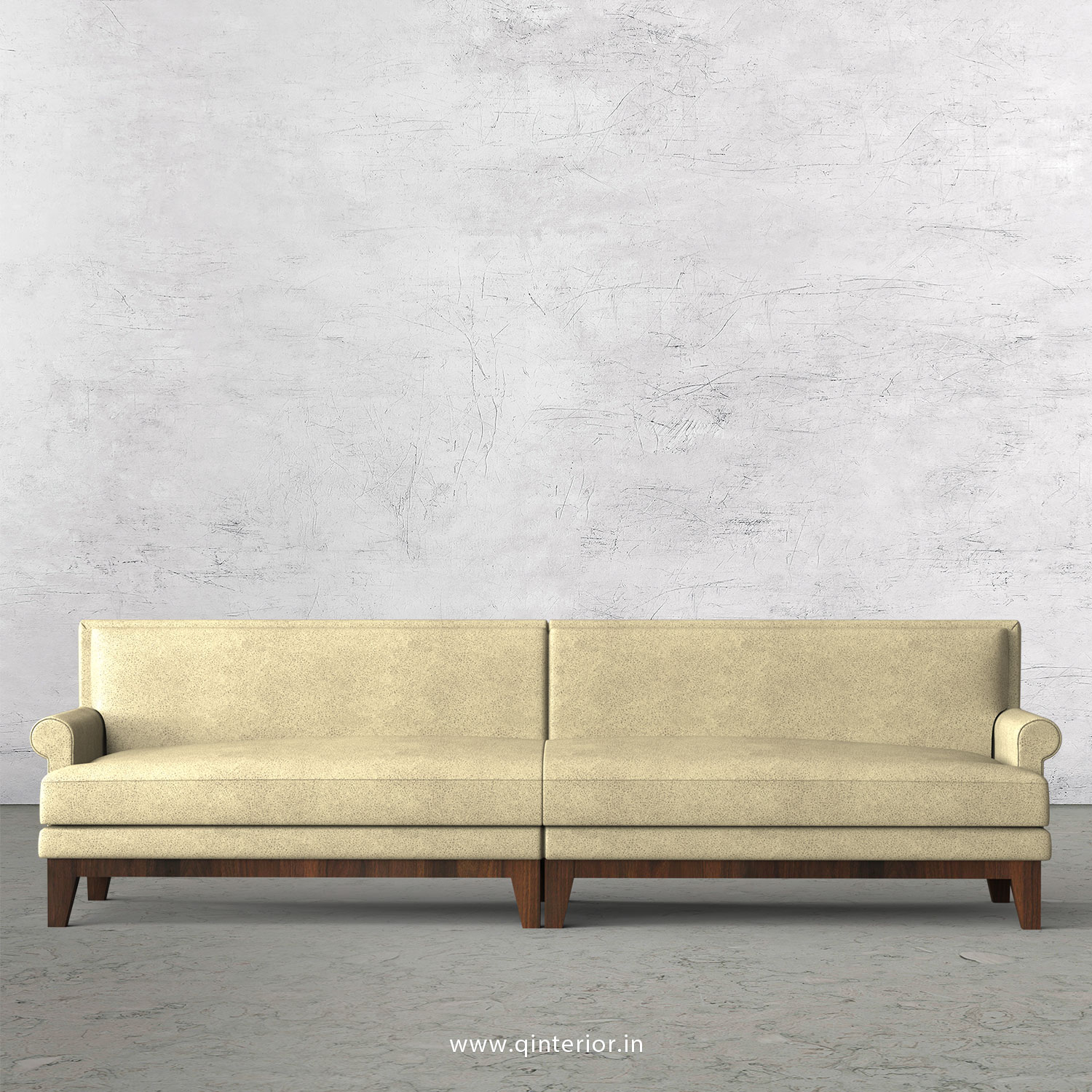 Aviana 4 Seater Sofa in Fab Leather Fabric - SFA001 FL10