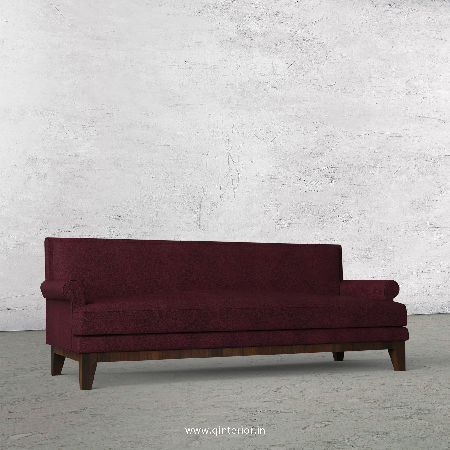 Aviana 3 Seater Sofa in Fab Leather Fabric - SFA001 FL12