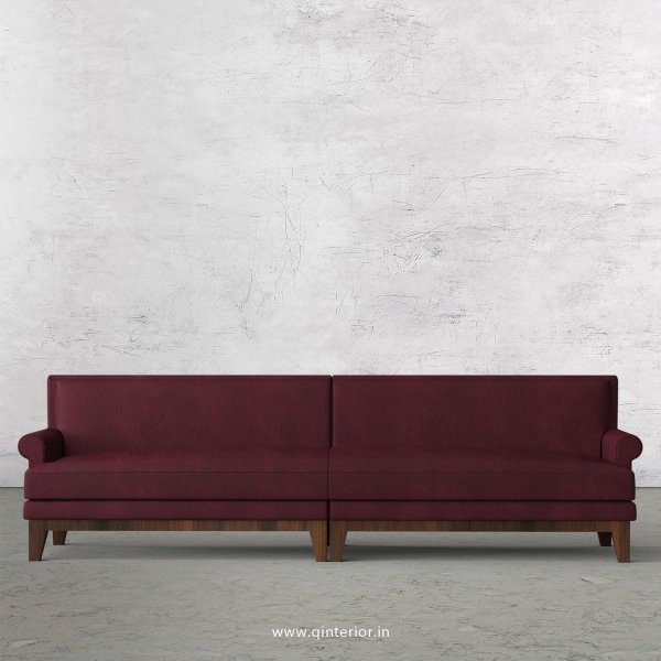 Aviana 4 Seater Sofa in Fab Leather Fabric - SFA001 FL12