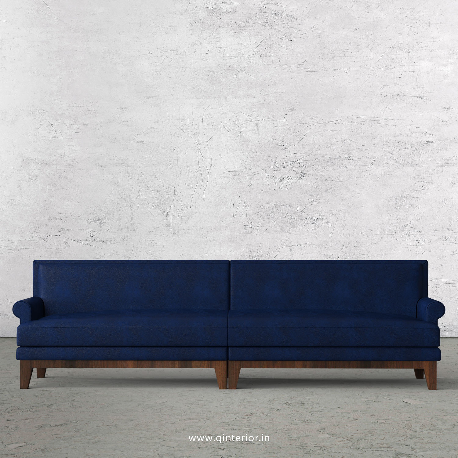 Aviana 4 Seater Sofa in Fab Leather Fabric - SFA001 FL13