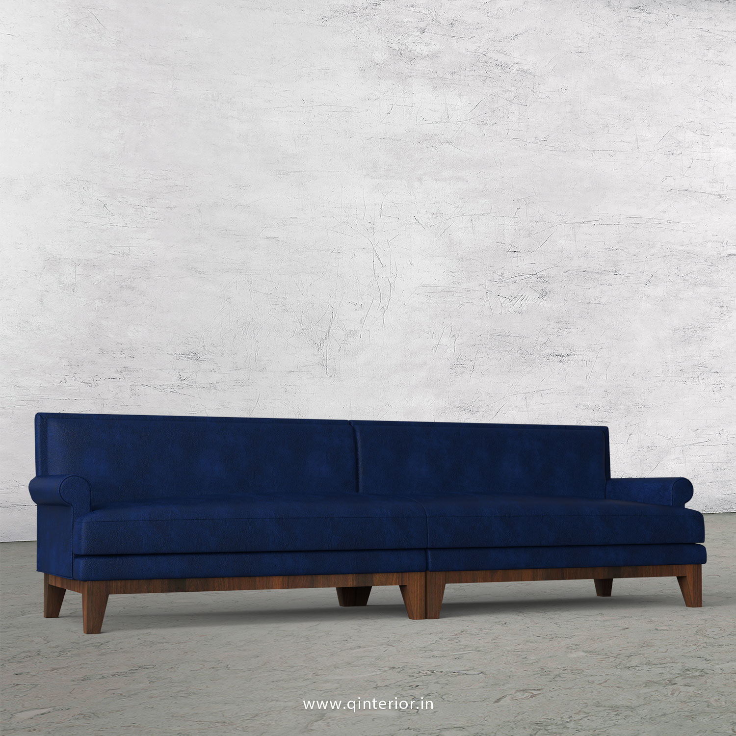 Aviana 4 Seater Sofa in Fab Leather Fabric - SFA001 FL13