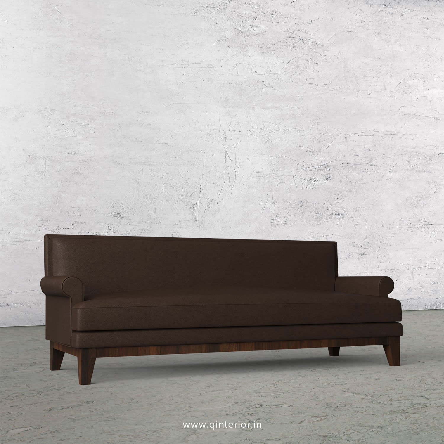 Aviana 3 Seater Sofa in Fab Leather Fabric - SFA001 FL16