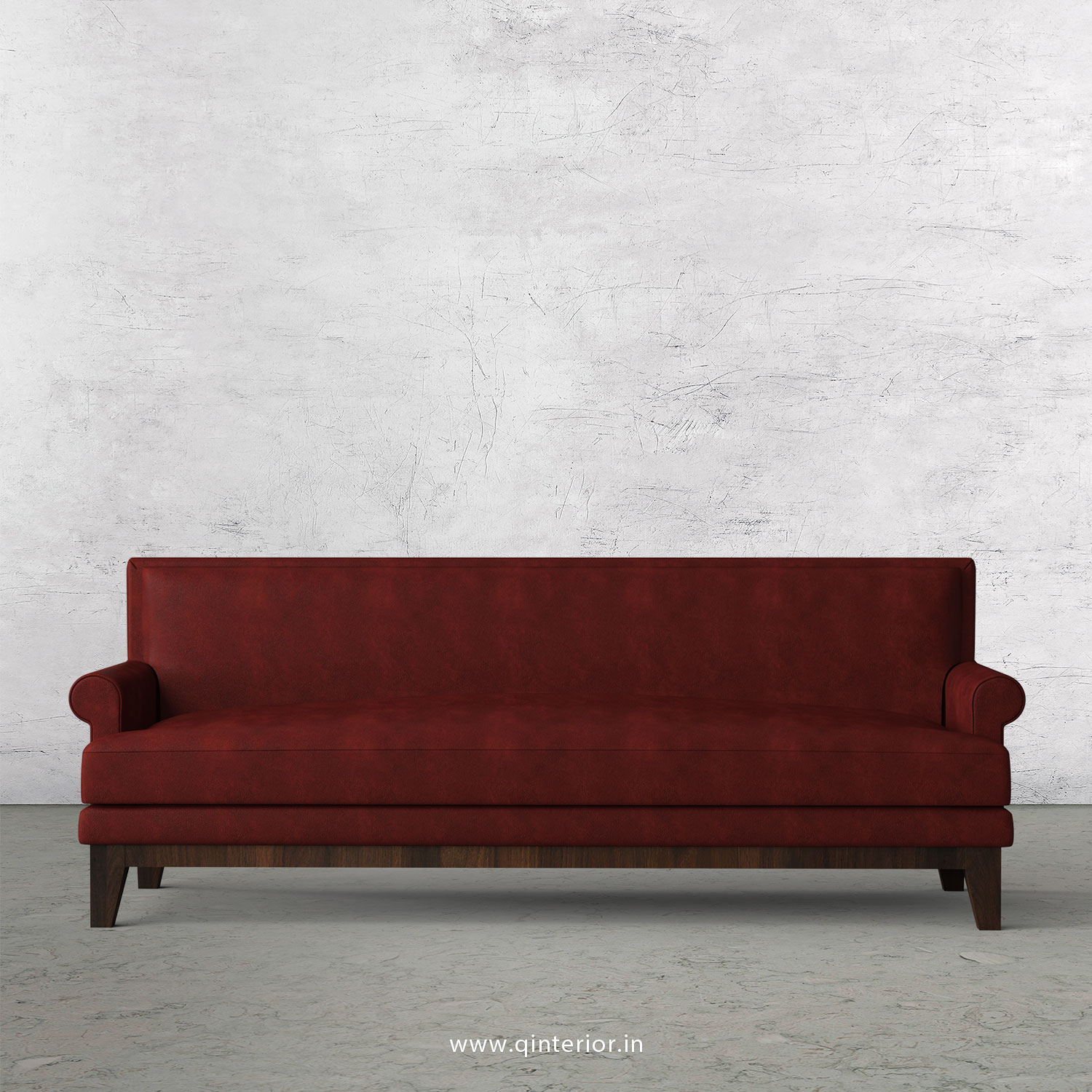 Aviana 3 Seater Sofa in Fab Leather Fabric - SFA001 FL17