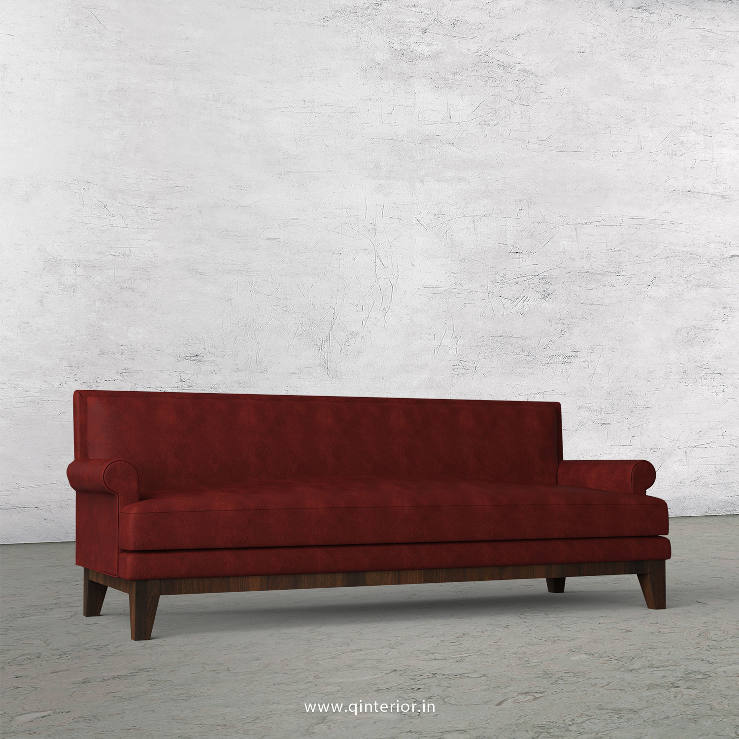 Aviana 3 Seater Sofa in Fab Leather Fabric - SFA001 FL17