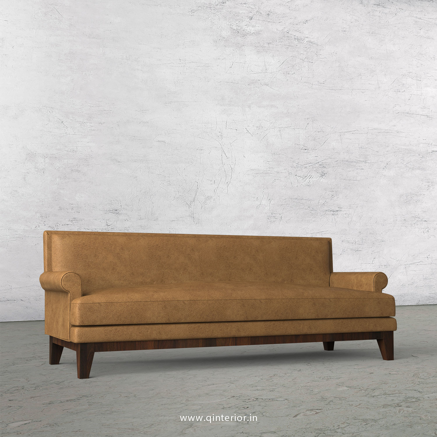 Aviana 3 Seater Sofa in Fab Leather Fabric - SFA001 FL02