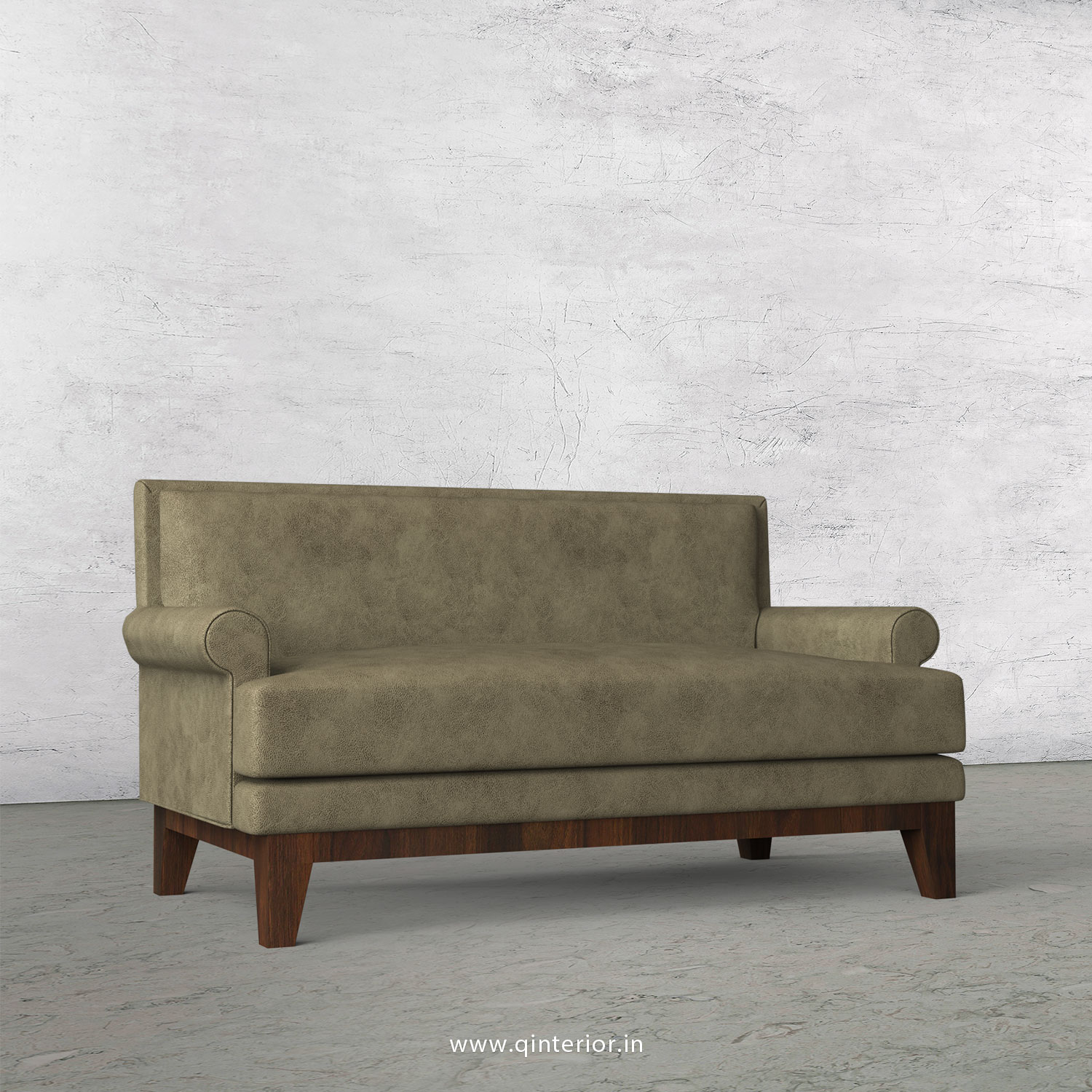 Aviana 2 Seater Sofa in Fab Leather Fabric - SFA001 FL03