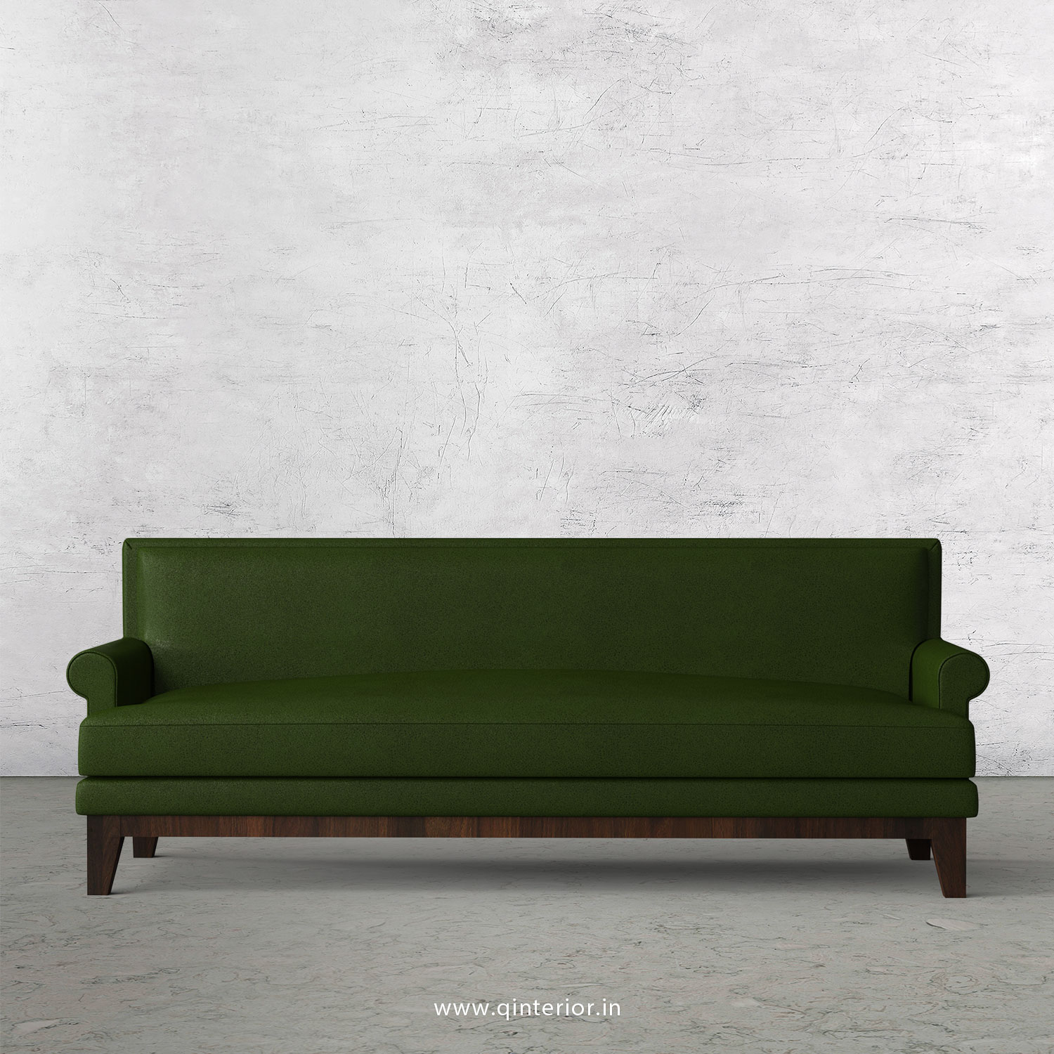 Aviana 3 Seater Sofa in Fab Leather Fabric - SFA001 FL04