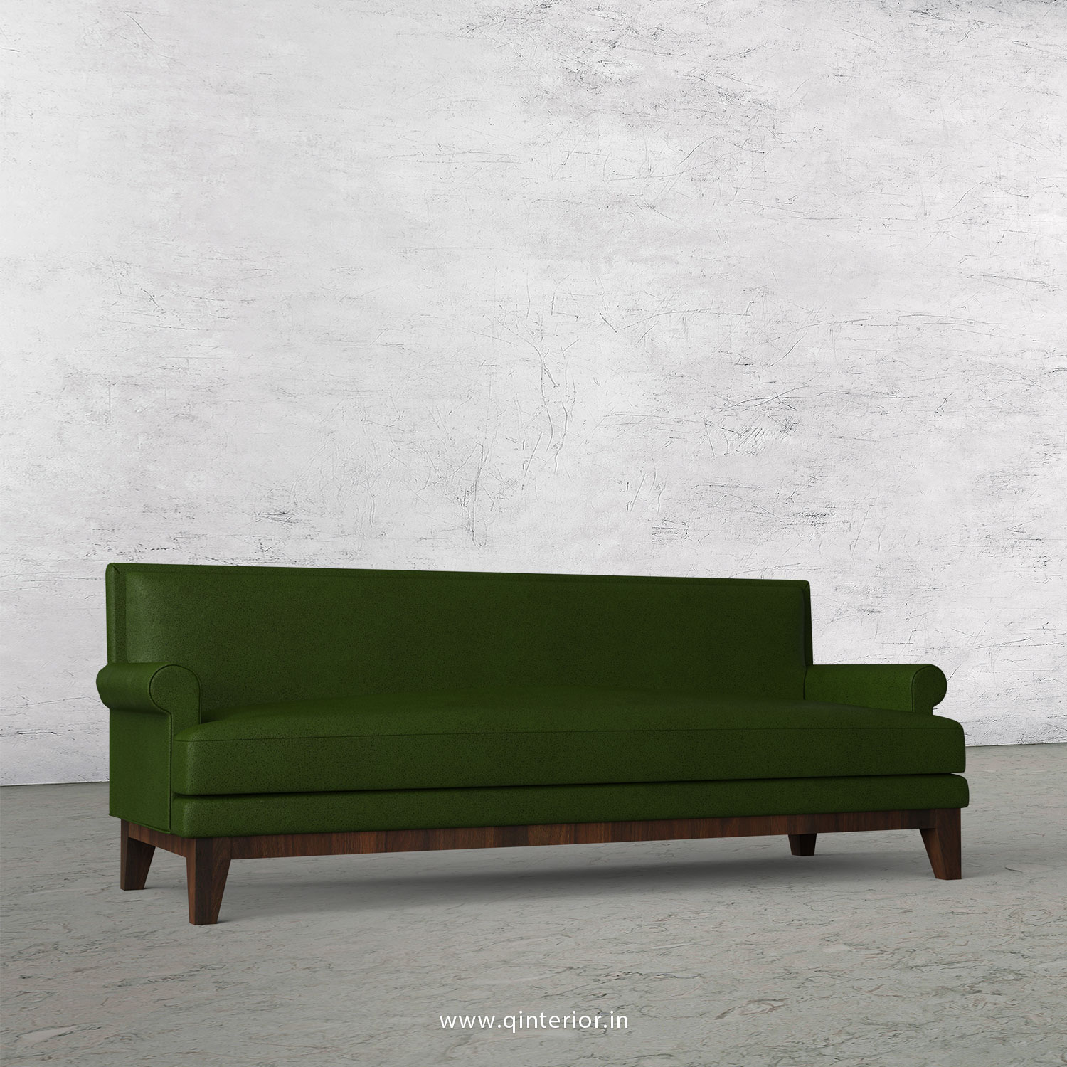 Aviana 3 Seater Sofa in Fab Leather Fabric - SFA001 FL04