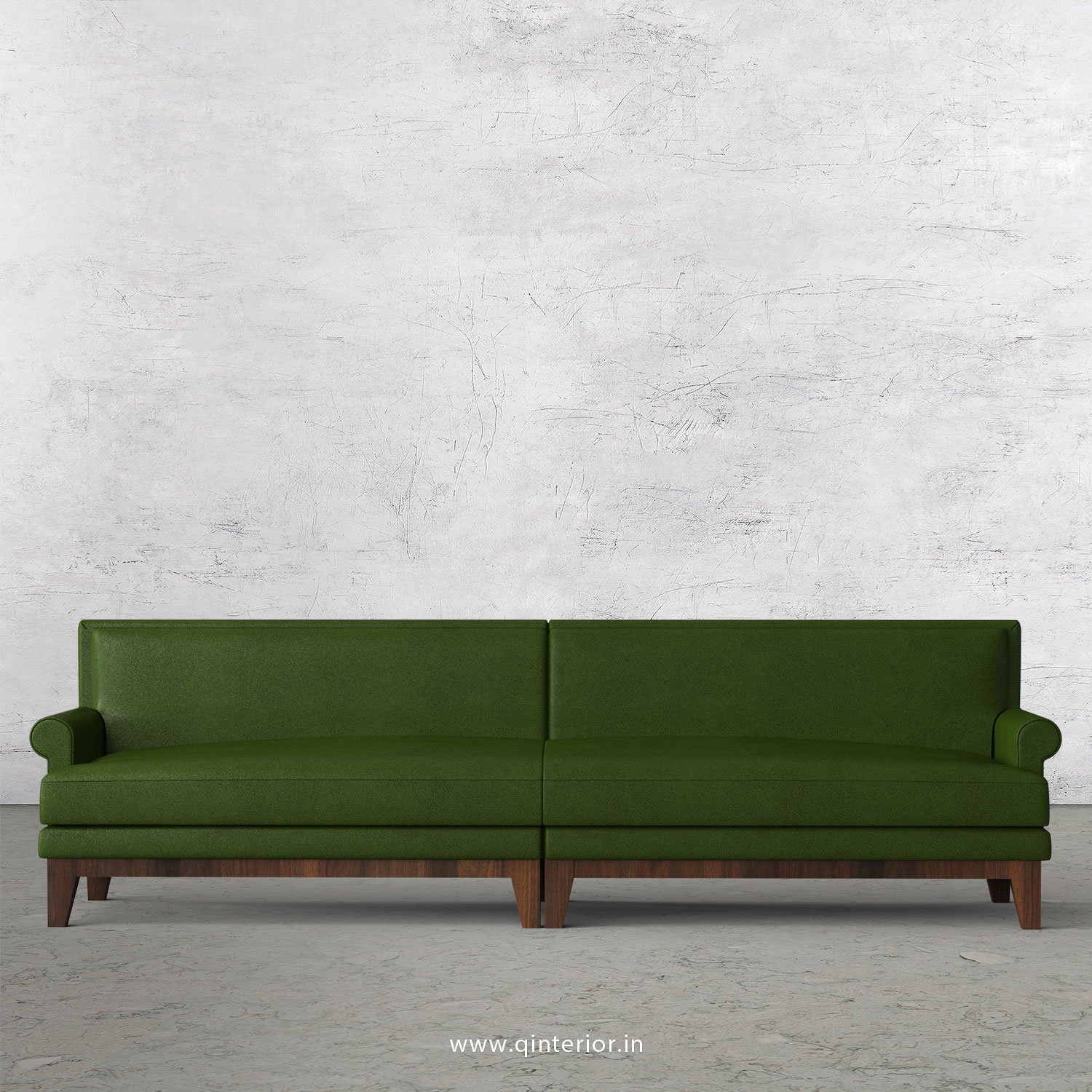 Aviana 4 Seater Sofa in Fab Leather Fabric - SFA001 FL04