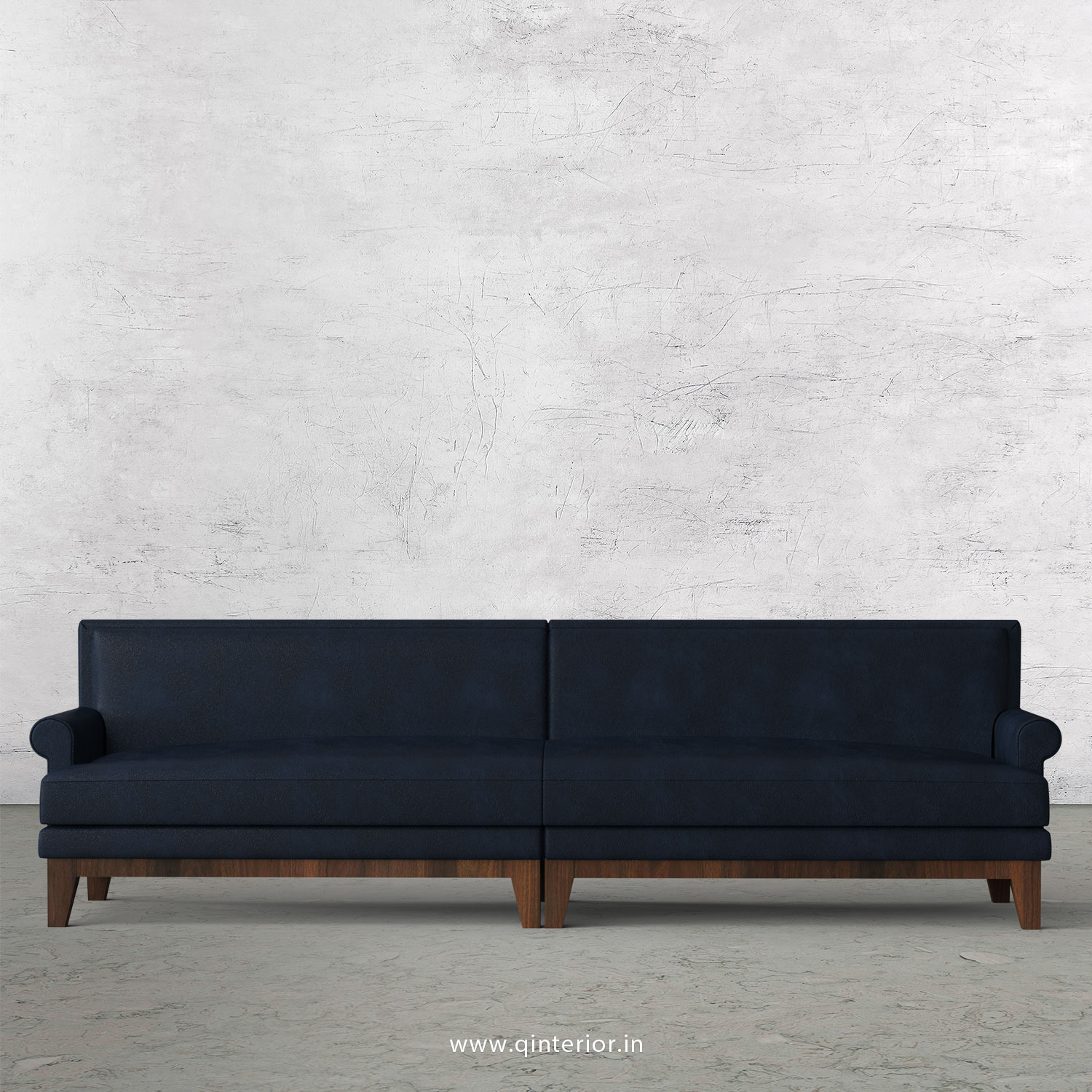 Aviana 4 Seater Sofa in Fab Leather Fabric - SFA001 FL05