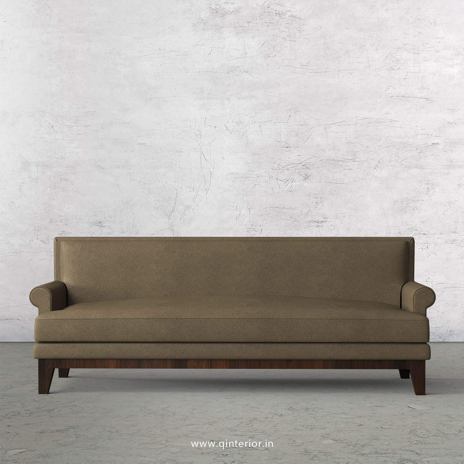 Aviana 3 Seater Sofa in Fab Leather Fabric - SFA001 FL06