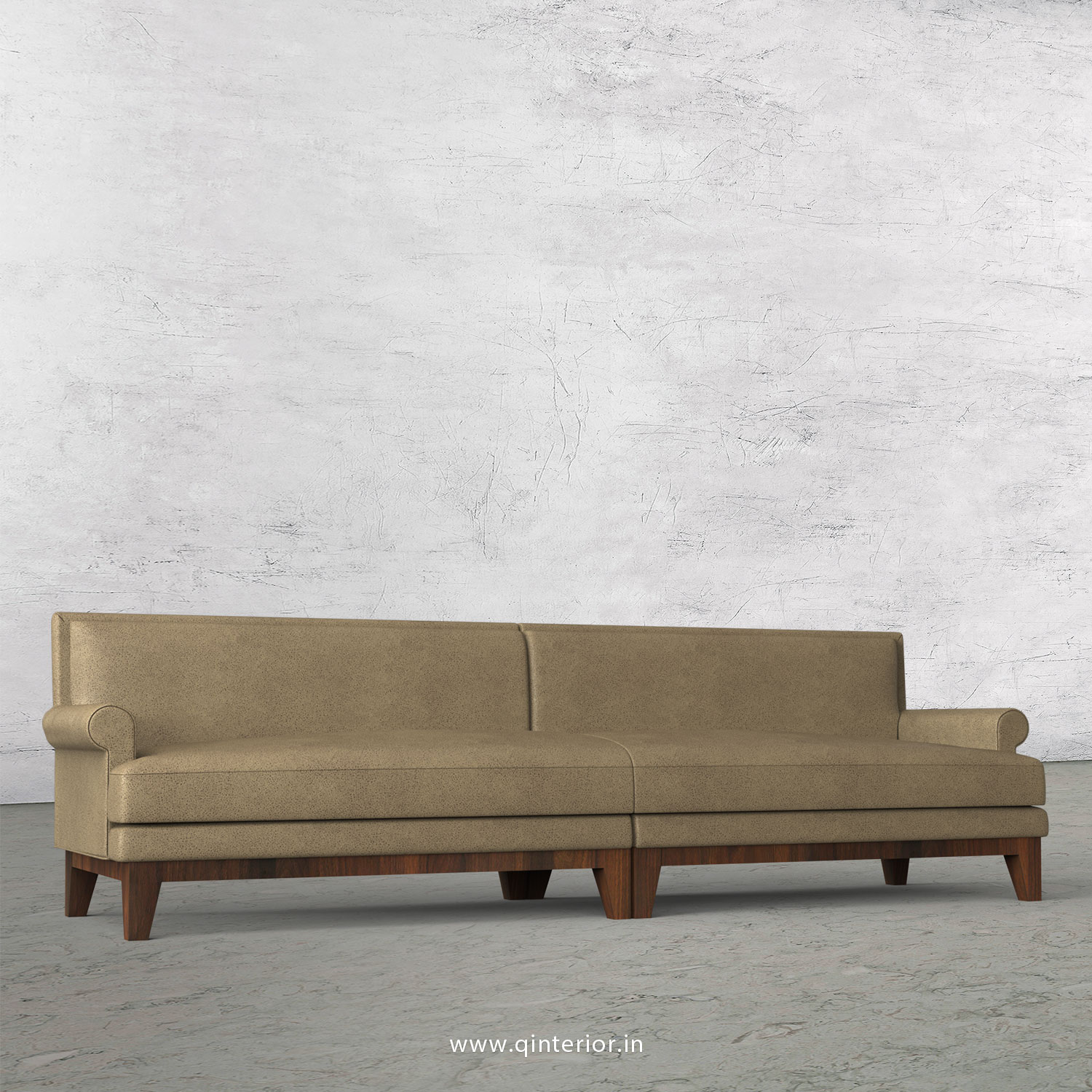 Aviana 4 Seater Sofa in Fab Leather Fabric - SFA001 FL06