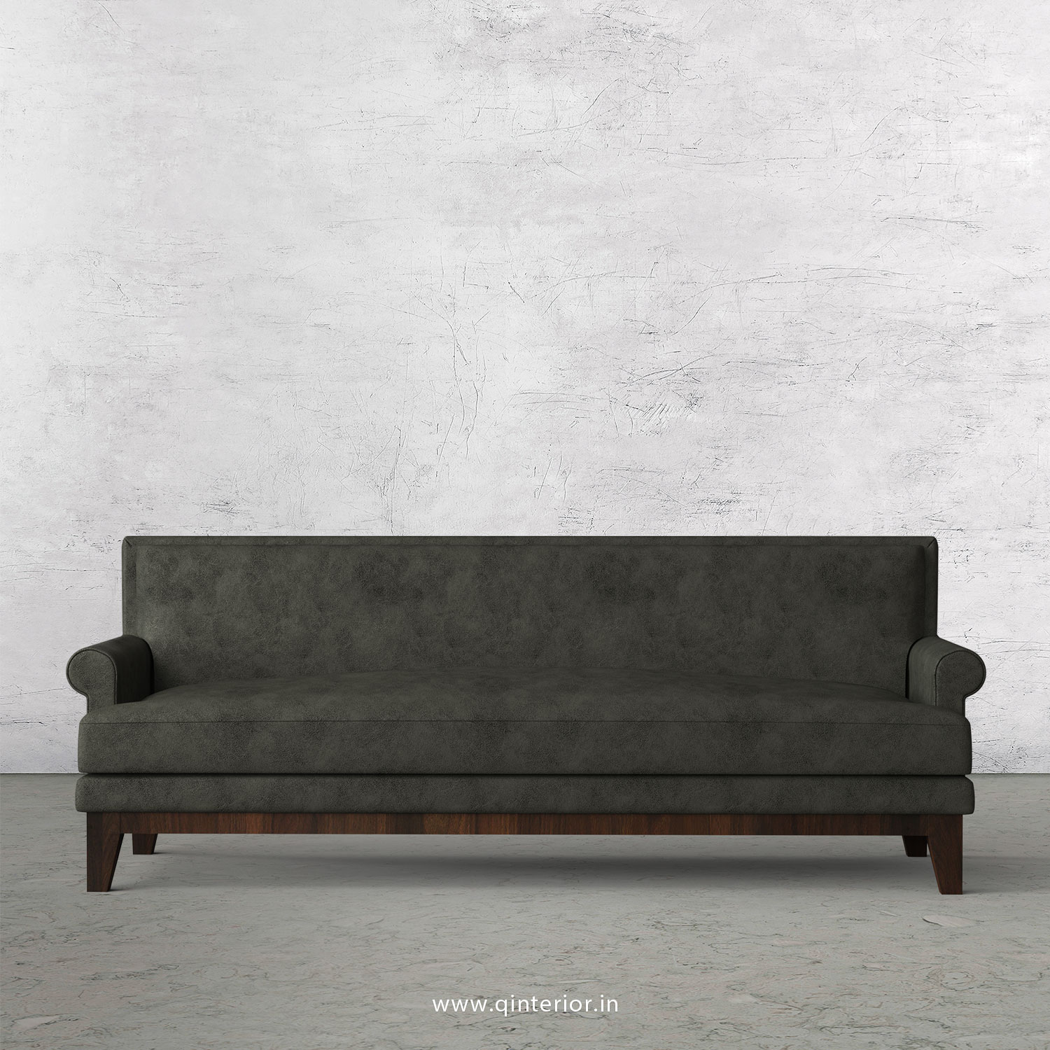 Aviana 3 Seater Sofa in Fab Leather Fabric - SFA001 FL07