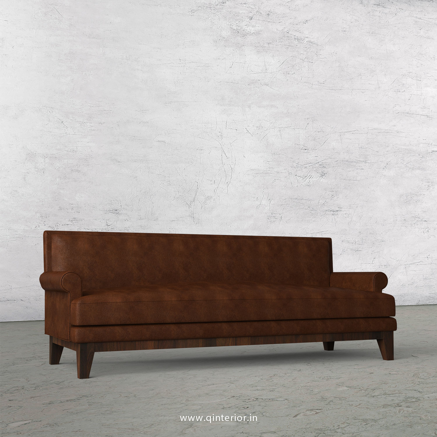 Aviana 3 Seater Sofa in Fab Leather Fabric - SFA001 FL09