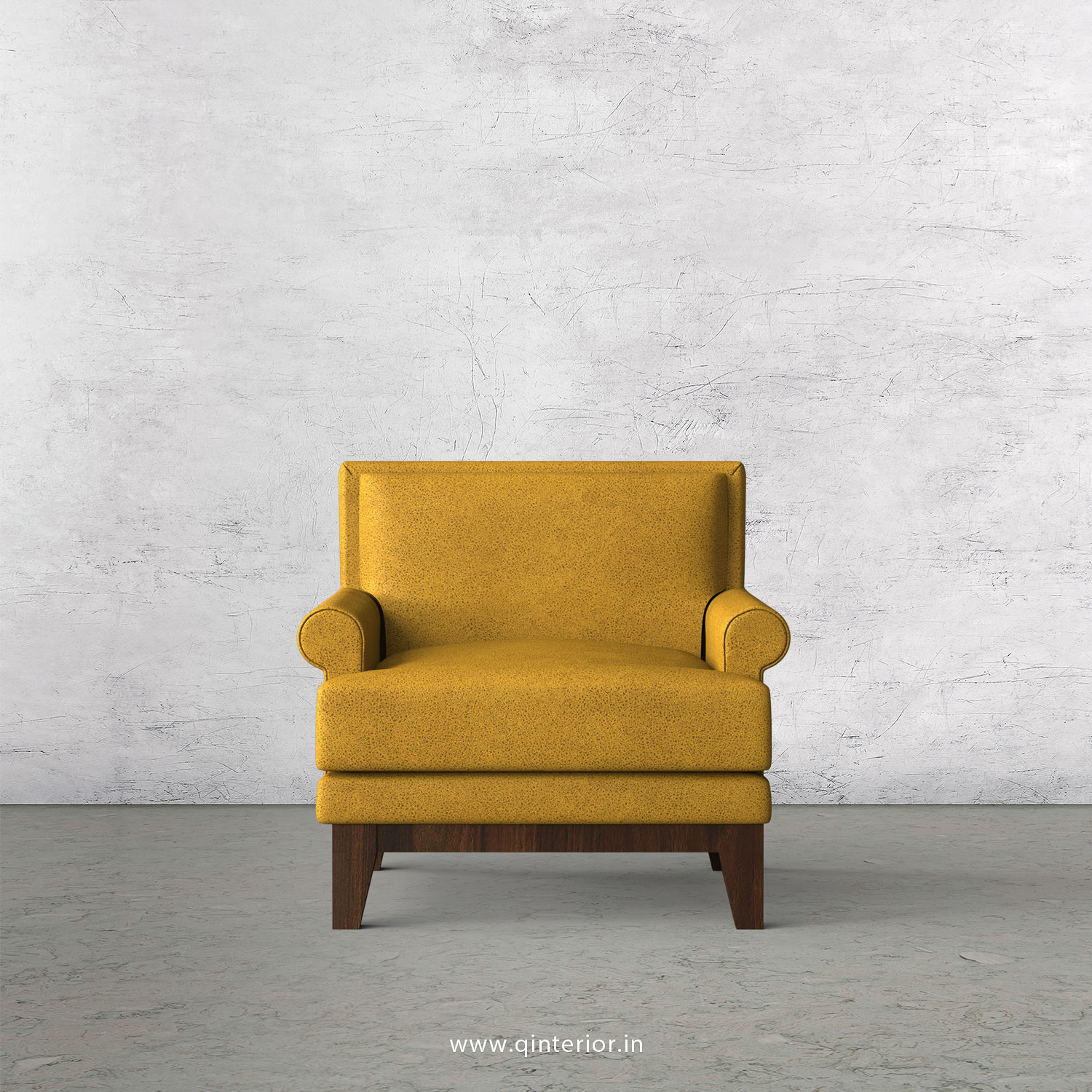 Aviana 1 Seater Sofa in Fab Leather Fabric - SFA001 FL18